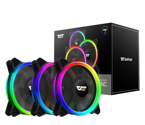 DarkFlash DR12 Pro ARGB Triple Pack 3x120mm - 1339437 - zdjęcie
